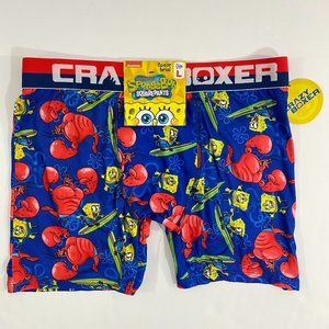 NEW Crazy Boxer Brief Underwear Nickelodeon Spongebob Surfing Mr. Krabs Size L